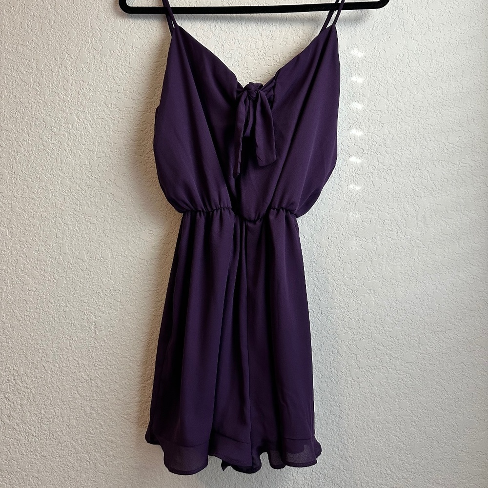 Purple romper NWT